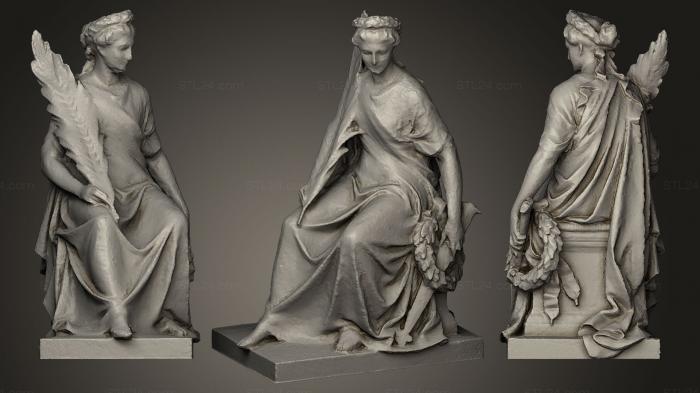 Statues antique and historical (Friede, STKA_0832) 3D models for cnc
